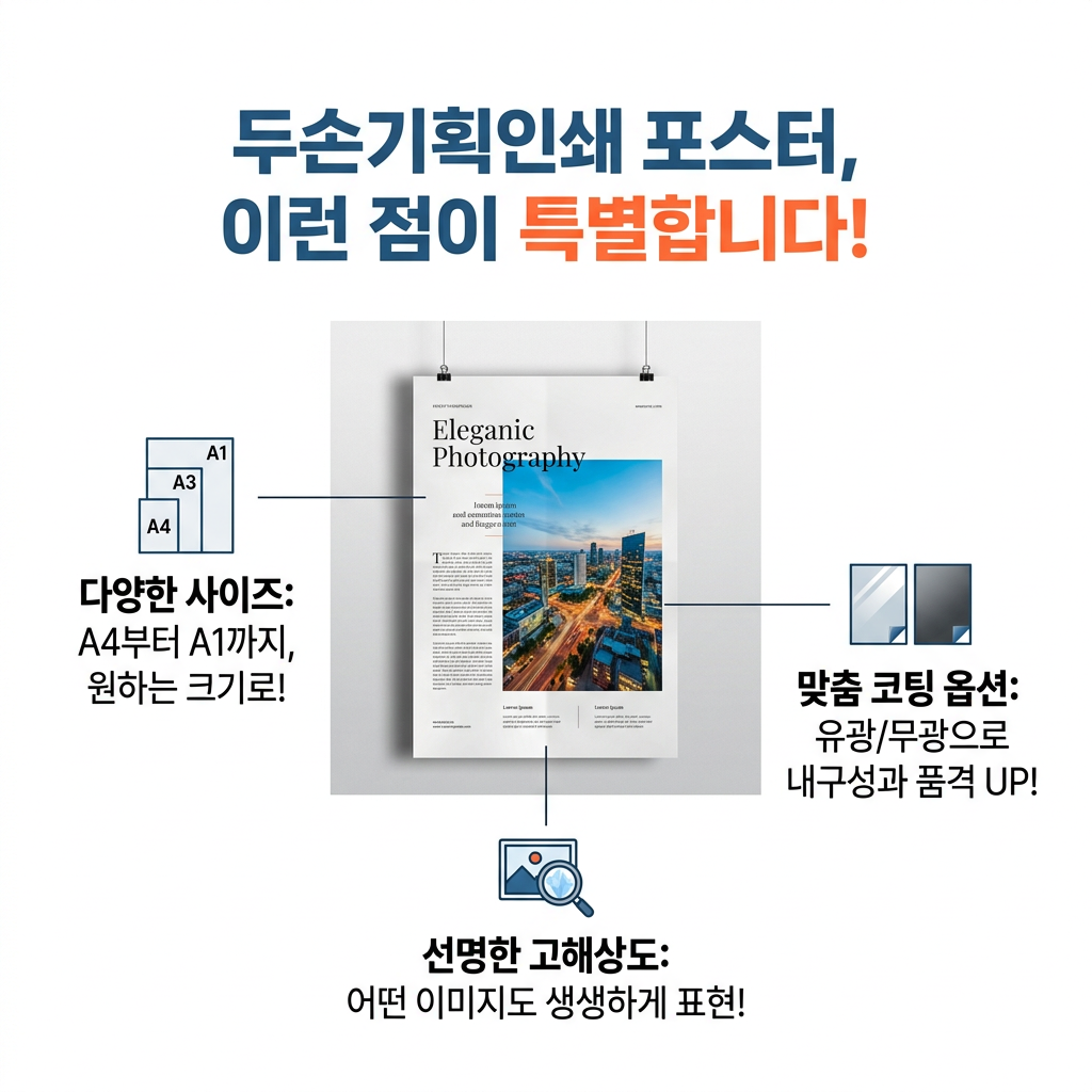 포스터 두손기획인쇄 포스터,  이런 점이 특별합니다!