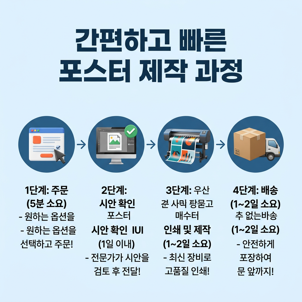 포스터 간편하고 빠른  포스터 제작 과정