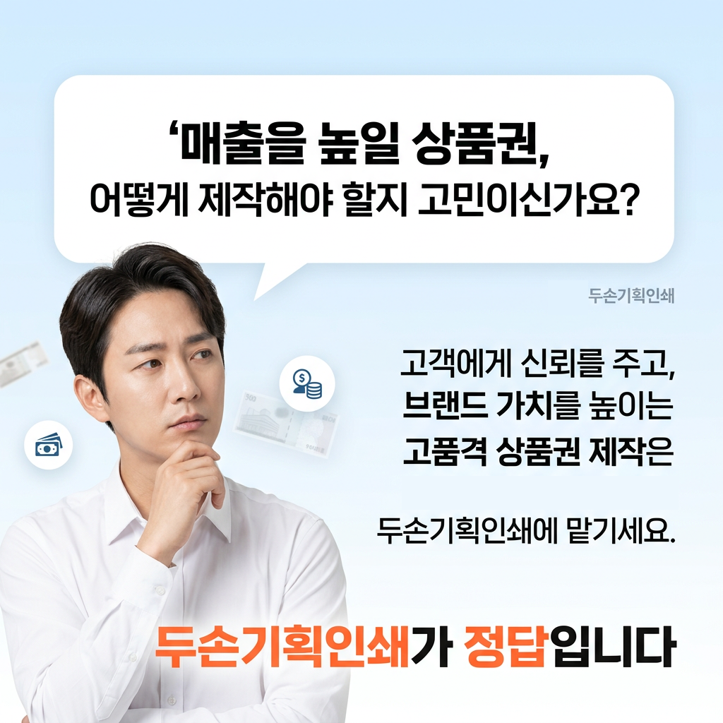 상품권 매출을 높일 상품권, 어떻게 제작해야 할지 고민이신가요?